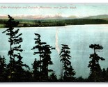 Lake Washington and Cascade Mountains Seattle WA UNP DB Postcard H30 - $4.90