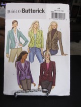 Butterick B4610 Misses Jacket Pattern - Size 6/8/10/12 -  Bust 30.5 to 34 - $13.85