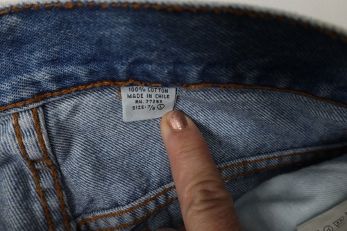 Vintage 90s Y2K Streetwear Womens 7 / 8 Distressed Relaxed Babydoll Denim Jeans Item image 9