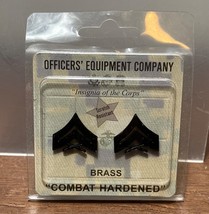 Officers Equipment Company Combat Hardened Insignia of the Corps Brass pins - $10.00