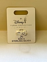 Disney Parks Mickey Double Icon Ring Swarovski 925 Sterling Silver  - £32.16 GBP