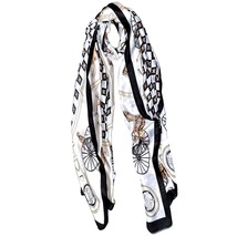 VhoMes New Silk Feeling Scarf 35&quot;x70&quot; Satin Super Long Large Rectangle S... - £10.21 GBP