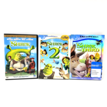 Shrek Two Disc Special Edition Shrek 2 Shrek the Third DVD 3 Pack Tested Works - £10.49 GBP
