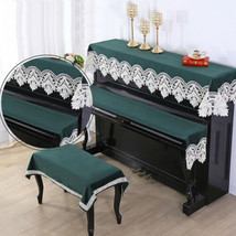 78&quot;x35&quot; Piano Cover Cloth Lace Fabric Decorative Dust-proof Top Keyboard... - £17.21 GBP+