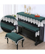 78&quot;x35&quot; Piano Cover Cloth Lace Fabric Decorative Dust-proof Top Keyboard... - £17.17 GBP+