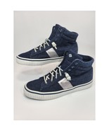 Sperry High-Top Navy-Blue Canvas Lace Slip On Sneakers Shoes Women&#39;s Siz... - $38.36 CAD