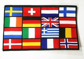 16 European Nations Flag - 3x5 Ft - £15.71 GBP