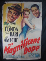 MAGNIFICENT DOPE-HENRY FONDA-ORIG POSTER-1942-COMEDY P/FR - £68.36 GBP