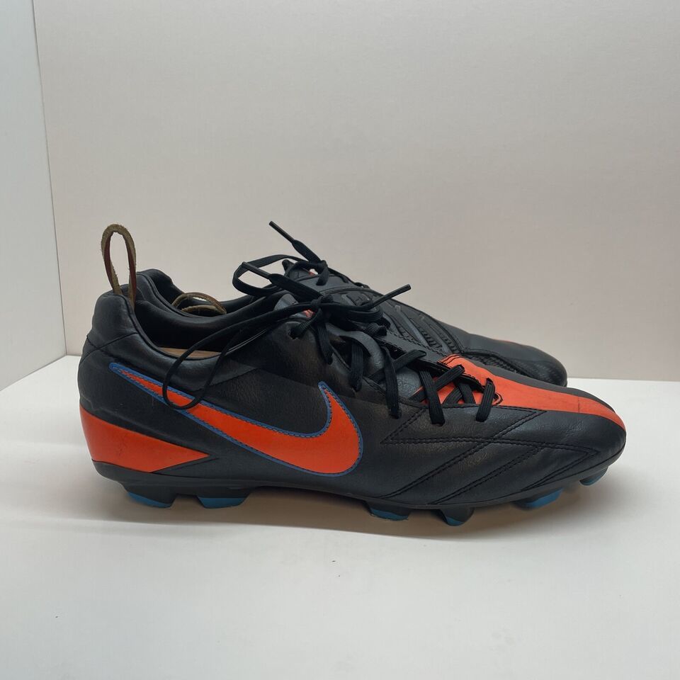 Primary image for Nike T90 Shoot IV FG Soccer Cleats Men's Size 11 Black Orange 472547-084