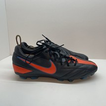 Nike T90 Shoot IV FG Soccer Cleats Men&#39;s Size 11 Black Orange 472547-084 - £54.48 GBP