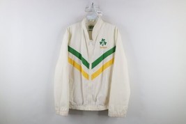 Vintage 70s Streetwear Mens 34 36 Spell Out Ireland Full Zip Windbreaker Jacket - £46.89 GBP