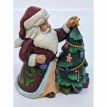 Santa Decorating - Trimmed in Tradition - Heartwood Creek Figurine Jim Shore - £41.18 GBP