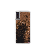 Fellowes ~ iPHONE Xs Max ~ Gold Glitter Snow Globe ~ Phone Protective Ca... - £11.85 GBP