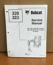 Bobcat 320, 322 Compact Excavator Service Manual Shop Repair Book 5 PN #... - $44.55