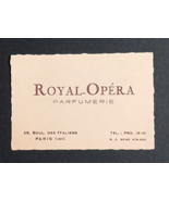 Royal Opera Parfumerie Perfume Gift Shop Paris France Vintage Receipt Ca... - £7.82 GBP