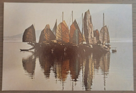 Chinese Junk  With the background of buildings in Kowloon, Hong Kong Pos... - £6.05 GBP