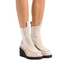 Rag & Bone women's paloma wedge sloane suede & leather chelsea boots size 5 - $251.46