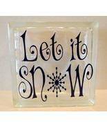 Let It Snow Glass Brick - £12.26 GBP