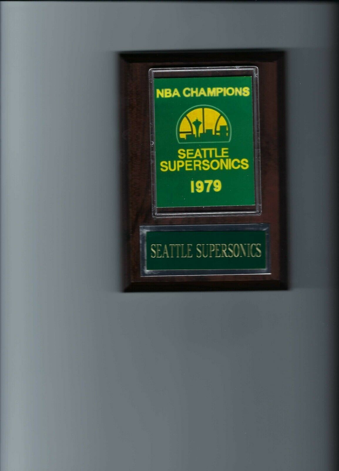 SEATTLE SUPERSONICS PLAQUE NBA CHAMPIONS CHAMPS BASKETBALL NBA - $4.94