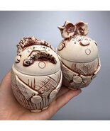 Vintage USSR Set For Spices Salt Pepper Shakers Ceramics White Tabletop ... - $150.00