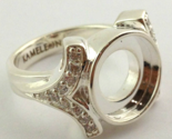 Authentic Kameleon Silver Cz Shank Ring Kr-4 Kr004  Size 6, New - $56.99
