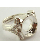 Authentic Kameleon Silver Cz Shank Ring Kr-4 Kr004  Size 6, New - $56.99