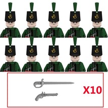 10PCS Military Figures Napoleonic Series Building Blocks Weapons BricksN016 - £25.95 GBP