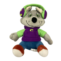 2018 Chuck E Cheeses DJ Plush Doll Mouse Stuffed Animal 7 inch with Headphones - £10.99 GBP