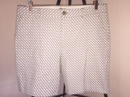 Men&#39;s Mr. Turk Outstanding Cotton Woven Shorts Sz 38 White/Tan - £98.37 GBP