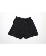 Vintage 90s Streetwear Womens Size XL Faded Blank Cotton Shorts Black USA - $39.55