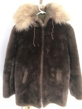 Vintage TOTEM HOUSE Alaska Fur Parka SHEARLING Eskimo Coat Jacket Ladies... - $147.51