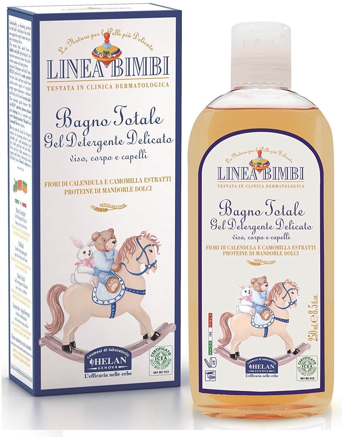 Linea Bimbi Organic Total Shampoo & Body Wash 500 ml / 16.9 oz Made in Italy - £31.44 GBP