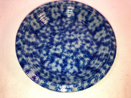 Blue Eldreth Pottery Spatterware Pie Plate Mint 8 inches wide - $39.99