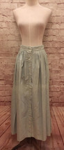 VTG Clothes Circuit Size 9 Skirt Button Front Stripe Long Prairie Cottag... - £23.92 GBP
