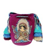 Handmade Wayuu with Beaded Decoration Tote Bag, Woven Mochila, Colombian... - $172.04 CAD