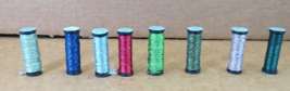 Kreinik Metallic Thread 8 5M Spools #16 Braid No Repeats Lot#50 - $13.96