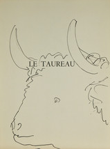 &quot; Le Taureau &quot; Par Pablo Picasso Lithographie De Buffon Livre 14 3/4 &quot; x11 &quot; - $192.34