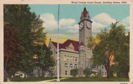Wood County Court House Bowling Green Ohio OH 1954 Postcard A22 - £2.39 GBP