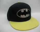 Batman Metal Badge Hat Black Yellow Snapback Baseball Cap - $29.99