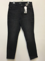 Jordache Women&#39;s High Rise Curvy Skinny Jeans Black Size 10x28.5 NWT - £19.32 GBP