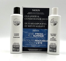 Nioxin 2 Cleanser Shampoo &amp; Scalp Therapy Conditioner /Processed Thinning 10.1 - £35.77 GBP