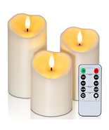 Waterproof Outdoor Candles,Flickering Flameless Candles Battery Operated... - $635.24 MXN