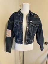 Vintage 80s Patchwork Denim Guess Jeans Jacket Size Small - $111.27