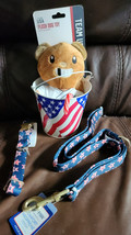 Team USA Plush Dog Toy Set Med. Collar &amp; 4ft. Leash - $14.82