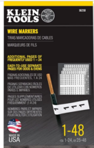 Klein Wire Marker Book, 1-48 56250 - £11.94 GBP