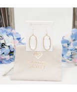 Kendra Scott Elle Ivory Mother of Pearl Gold Plated Statement Earrings NWT - £46.98 GBP