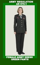 NEW Womens Class A Enlisted Serge Green US Army Dress Pants All Sizes AR... - £28.92 GBP