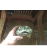 VTG POTTERY FROG STILL COIN BANK MR TOAD STYLIZED FIGURE MID CENTURY MOD... - $35.05