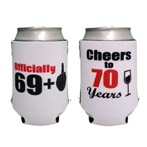 70Th Birthday Gift For Men Women - Beer Beverage Drink Can Coolie Cooler Insulat - £23.94 GBP