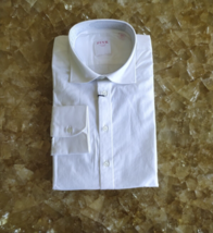 Thomas Pink London Tailored Fit schlichtes weißes formelles Hemd 149 $... - £70.06 GBP